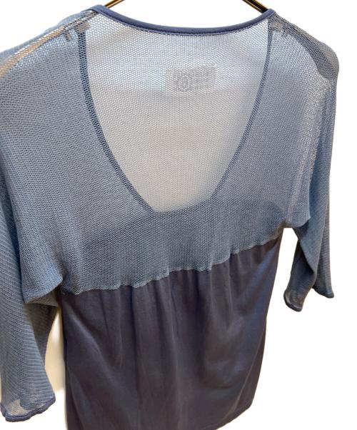 MM6 Maison Margiela（エムエムシックスメゾンマルジェラ）MM6 Maison Margiela (エムエムシックスメゾンマルジェラ) 長袖カットソー ネイビー サイズ:Mの古着・服飾アイテム