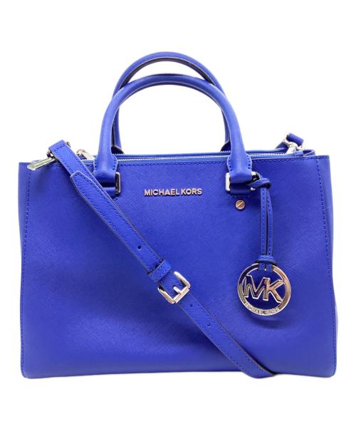 MICHAEL KORS（マイケル・コース）MICHAEL KORS (マイケルコース) 2WAYショルダーバッグ ブルーの古着・服飾アイテム