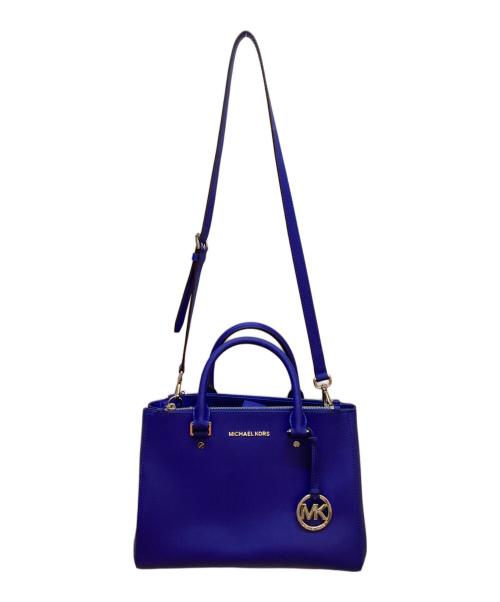 MICHAEL KORS（マイケル・コース）MICHAEL KORS (マイケルコース) 2WAYショルダーバッグ ブルーの古着・服飾アイテム
