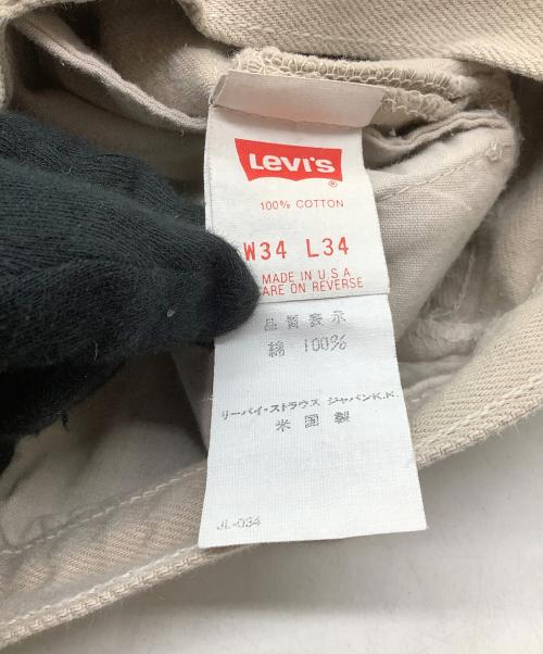 LEVI'S（リーバイス）LEVI'S (リーバイス) デニムパンツ ベージュ サイズ:W34L34 未使用品の古着・服飾アイテム