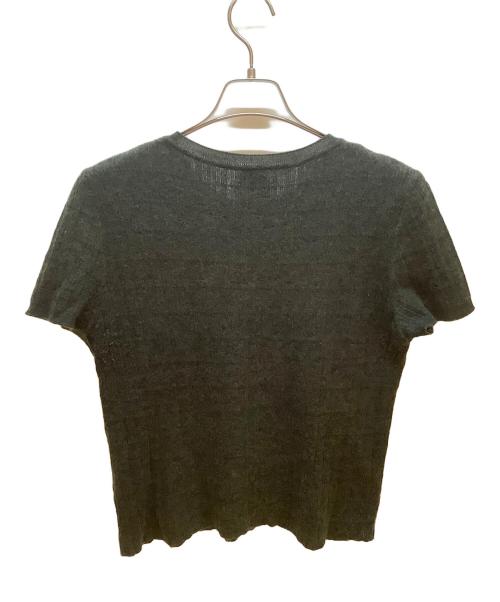 CHANEL（シャネル）CHANEL (シャネル) ヘンリーネック半袖ニット グリーン サイズ:46の古着・服飾アイテム