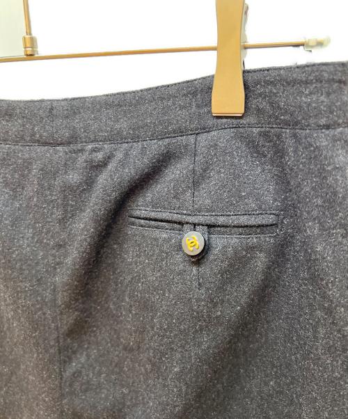 CHANEL（シャネル）CHANEL (シャネル) ウールパンツ ブラック サイズ:42の古着・服飾アイテム