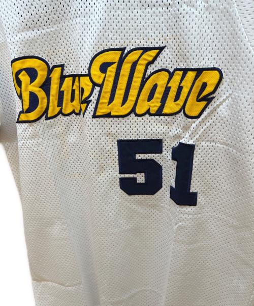 ORIX・BlueWave（オリックス・ブルーウェーブ）ORIX・BlueWave (オリックス・ブルーウェーブ) レプリカユニフォーム ホワイト×ネイビー サイズ:Fの古着・服飾アイテム