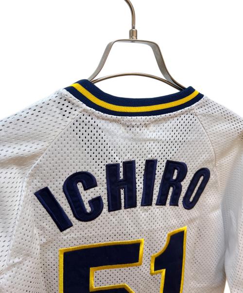 ORIX・BlueWave（オリックス・ブルーウェーブ）ORIX・BlueWave (オリックス・ブルーウェーブ) レプリカユニフォーム ホワイト×ネイビー サイズ:Fの古着・服飾アイテム