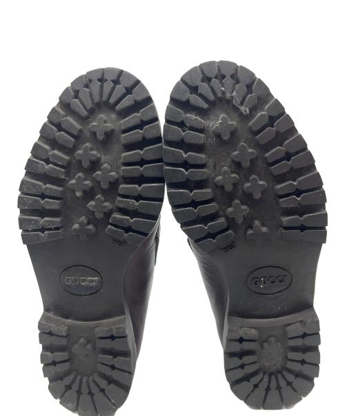 GUCCI（グッチ）GUCCI (グッチ) ハイカットローファー ブラウン サイズ:25cmの古着・服飾アイテム