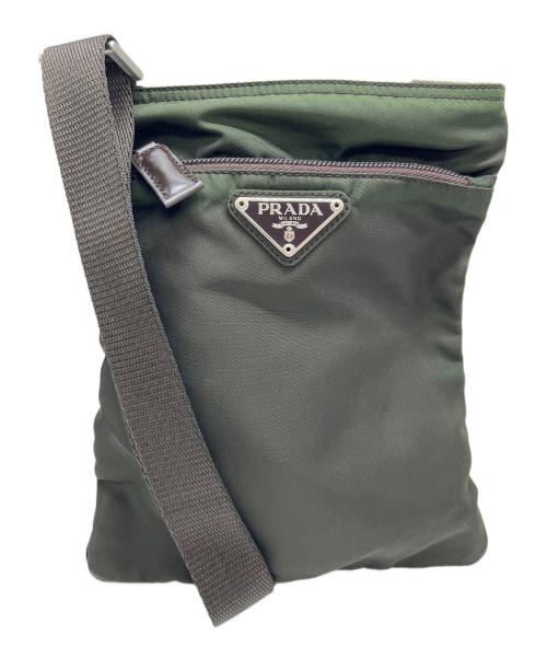 PRADA（プラダ）PRADA (プラダ) ミニショルダーバッグ カーキの古着・服飾アイテム