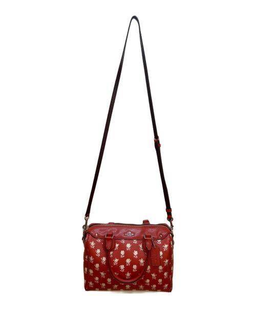 COACH（コーチ）COACH (コーチ) 2WAYショルダーバッグ レッドの古着・服飾アイテム