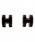 HERMESエルメス）の古着「ピアス」｜ブラック×ゴールド