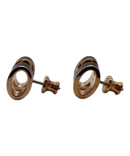 HERMES（エルメス）HERMES (エルメス) ピアス ブラック×ゴールドの古着・服飾アイテム