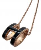 HERMESエルメス）の古着「ネックレス」｜ブラック×ゴールド