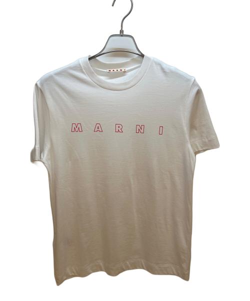 MARNI（マルニ）MARNI (マルニ) プリントTシャツ ホワイト×レッド サイズ:12の古着・服飾アイテム