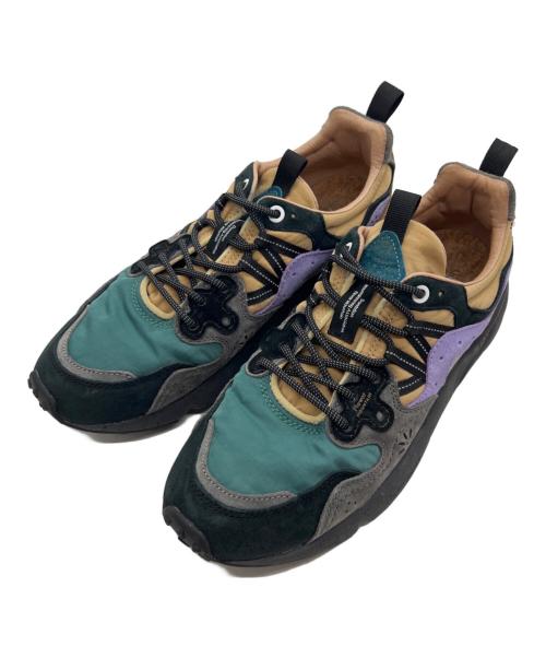 Flower MOUNTAIN（フラワーマウンテン）Flower MOUNTAIN (フラワーマウンテン) ローカットスニーカー グレー×ベージュ サイズ:26.5の古着・服飾アイテム