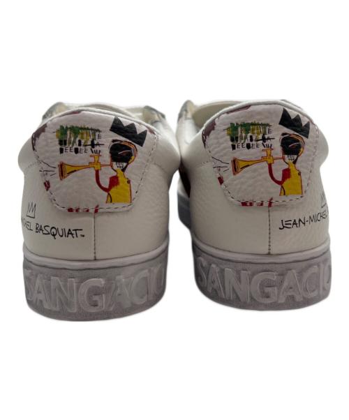 Sangacio（サンガッチョ）Sangacio (サンガッチョ) Jean-Michel Basquiat (ジャン ミシェル バスキア) ローカットスニーカー ホワイト サイズ:24の古着・服飾アイテム