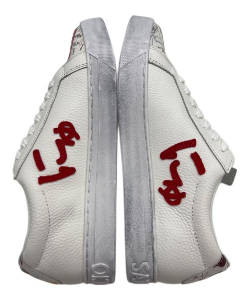 Sangacio（サンガッチョ）Sangacio (サンガッチョ) Jean-Michel Basquiat (ジャン ミシェル バスキア) ローカットスニーカー ホワイト サイズ:24の古着・服飾アイテム