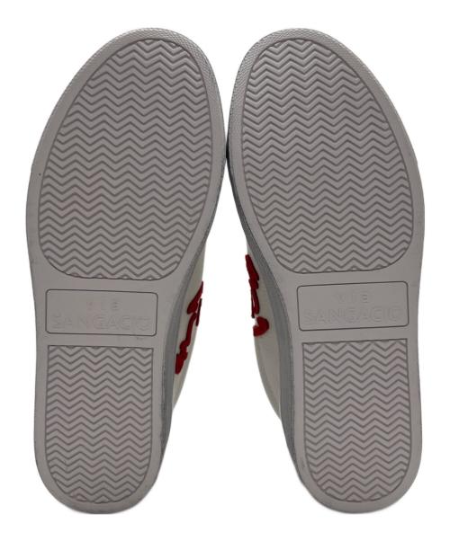 Sangacio（サンガッチョ）Sangacio (サンガッチョ) Jean-Michel Basquiat (ジャン ミシェル バスキア) ローカットスニーカー ホワイト サイズ:24の古着・服飾アイテム