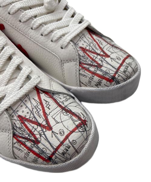 Sangacio（サンガッチョ）Sangacio (サンガッチョ) Jean-Michel Basquiat (ジャン ミシェル バスキア) ローカットスニーカー ホワイト サイズ:24の古着・服飾アイテム