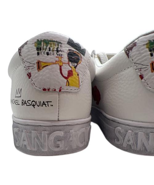 Sangacio（サンガッチョ）Sangacio (サンガッチョ) Jean-Michel Basquiat (ジャン ミシェル バスキア) ローカットスニーカー ホワイト サイズ:24の古着・服飾アイテム