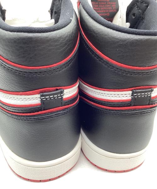 NIKE（ナイキ）NIKE (ナイキ) AIR JORDAN1　RETRO HIGH OG “BLOODLINE” ブラック×ホワイト×レッド サイズ:26cmの古着・服飾アイテム
