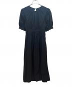 anuansアニュアンス）の古着「半袖ワンピース」｜ブラック