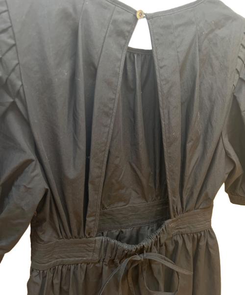 anuans（アニュアンス）anuans (アニュアンス) 半袖ワンピース ブラック サイズ:Sの古着・服飾アイテム