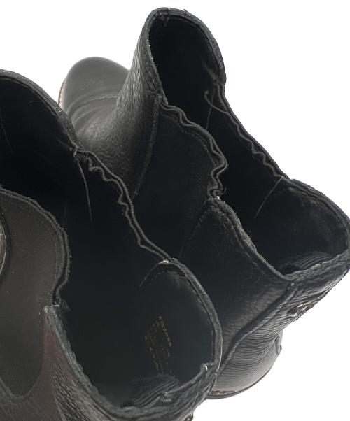 COACH（コーチ）COACH (コーチ) サイドゴアブーツ ブラック サイズ:25.5の古着・服飾アイテム