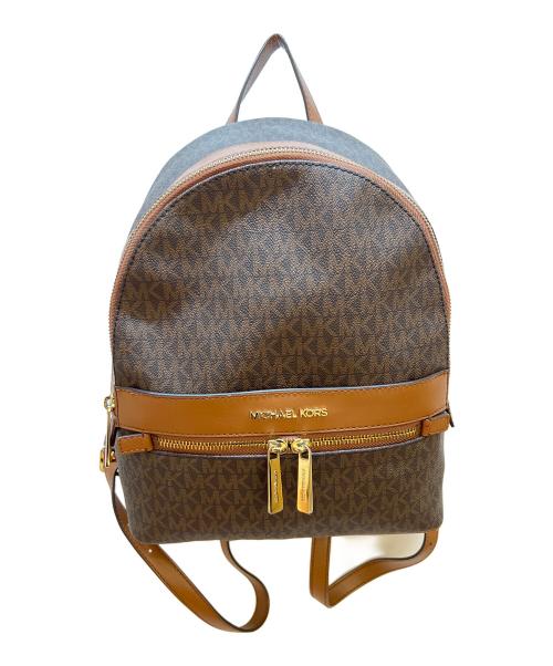 MICHAEL KORS（マイケル・コース）MICHAEL KORS (マイケルコース) リュック ブラウンの古着・服飾アイテム