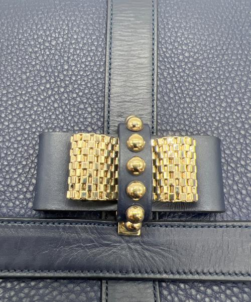 Christian Louboutin（クリスチャン・ルブタン）Christian Louboutin (クリスチャン・ルブタン) チェーンショルダーバッグ ネイビーの古着・服飾アイテム