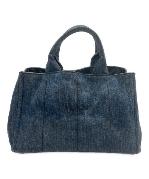 PRADA（プラダ）PRADA (プラダ) ハンドバッグ ブルーの古着・服飾アイテム