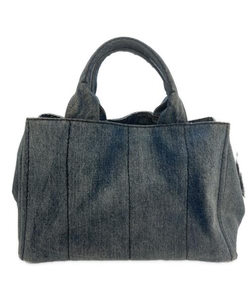 PRADA（プラダ）PRADA (プラダ) ハンドバッグ ブルーの古着・服飾アイテム
