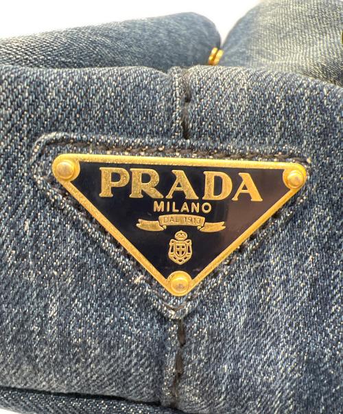 PRADA（プラダ）PRADA (プラダ) ハンドバッグ ブルーの古着・服飾アイテム