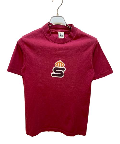 stussy（ステューシー）stussy (ステューシー) プリントTシャツ レッド サイズ:Sの古着・服飾アイテム