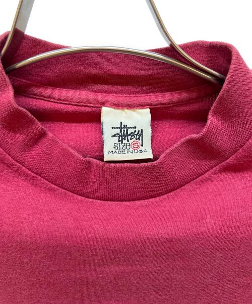 stussy（ステューシー）stussy (ステューシー) プリントTシャツ レッド サイズ:Sの古着・服飾アイテム