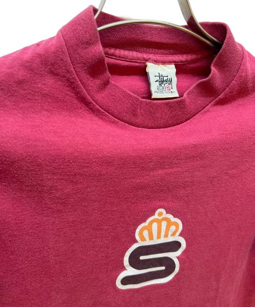 stussy（ステューシー）stussy (ステューシー) プリントTシャツ レッド サイズ:Sの古着・服飾アイテム