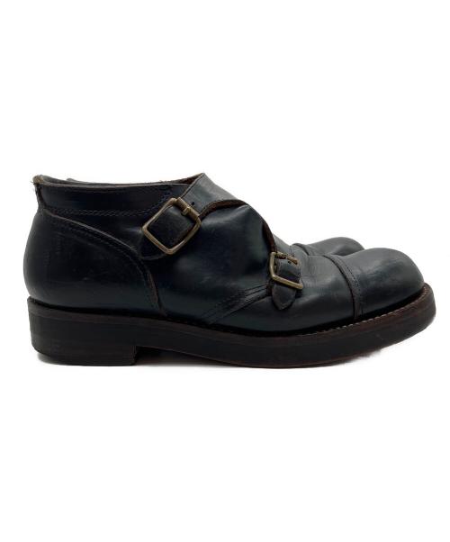 ROLLING DUB TRIO（ローリングダブトリオ）ROLLING DUB TRIO (ローリングダブトリオ) ダブルモンクストラップブーツ ブラック サイズ:27cmの古着・服飾アイテム