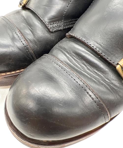 ROLLING DUB TRIO（ローリングダブトリオ）ROLLING DUB TRIO (ローリングダブトリオ) ダブルモンクストラップブーツ ブラック サイズ:27cmの古着・服飾アイテム