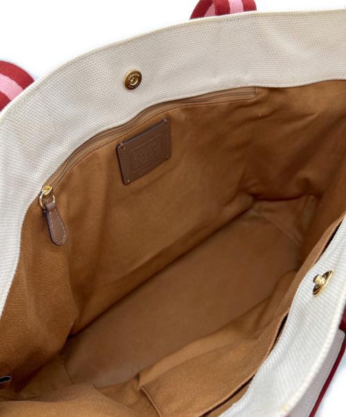 COACH（コーチ）COACH (コーチ) PEANUTS (ピーナッツ) トートバッグ アイボリーの古着・服飾アイテム