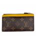 LOUIS VUITTON（ルイ ヴィトン）の古着「カードケース」｜ブラウン×イエロー