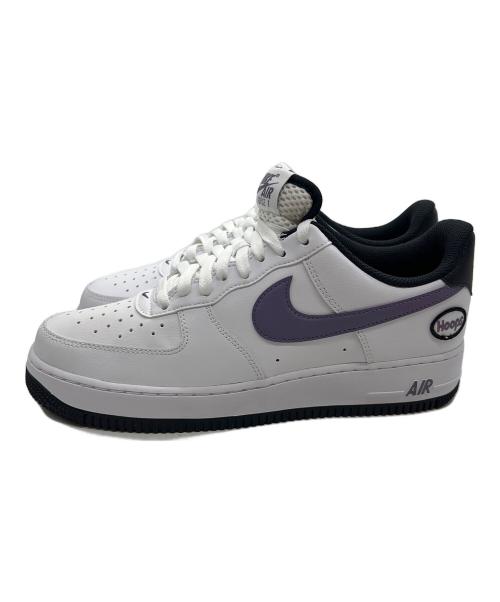 NIKE（ナイキ）NIKE (ナイキ) AIR FORCE 1 LOW 'HOOPS WHITE CANYON PURPLE' ホワイト サイズ:27.5 未使用品の古着・服飾アイテム