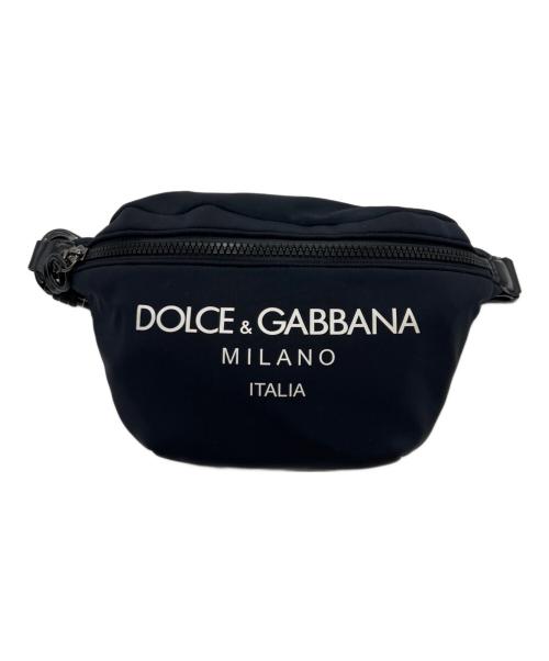 DOLCE & GABBANA（ドルチェ＆ガッバーナ）DOLCE & GABBANA (ドルチェ＆ガッバーナ) ウエストバッグ ブラックの古着・服飾アイテム