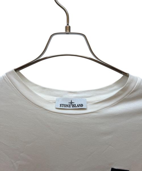 STONE ISLAND（ストーンアイランド）STONE ISLAND (ストーンアイランド) 半袖カットソー ホワイト サイズ:3XLの古着・服飾アイテム