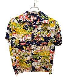 Sun Surf（サンサーフ）の古着「アロハシャツ」｜ネイビー