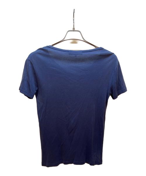 RAF SIMONS（ラフシモンズ）RAF SIMONS (ラフシモンズ) 半袖Vネックカットソー ネイビー サイズ:44の古着・服飾アイテム