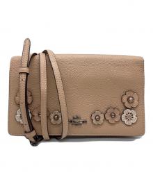 COACH（コーチ）の古着「ショルダーウォレット/ヘイデン フォルドオーバー」｜ベージュ