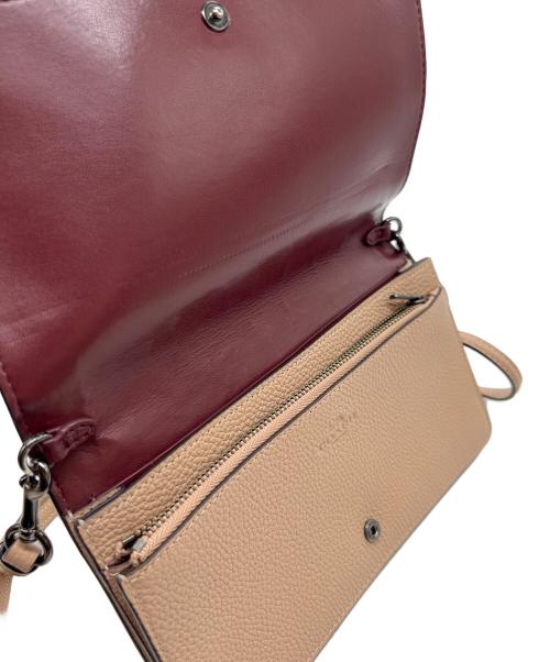 COACH（コーチ）COACH (コーチ) ショルダーウォレット/ヘイデン フォルドオーバー ベージュの古着・服飾アイテム