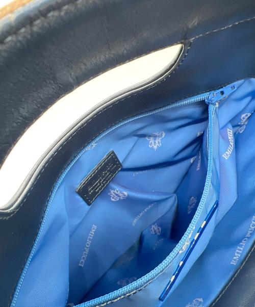 Emilio Pucci（エミリオ プッチ）Emilio Pucci (エミリオ プッチ) ショルダーバッグ ネイビーの古着・服飾アイテム