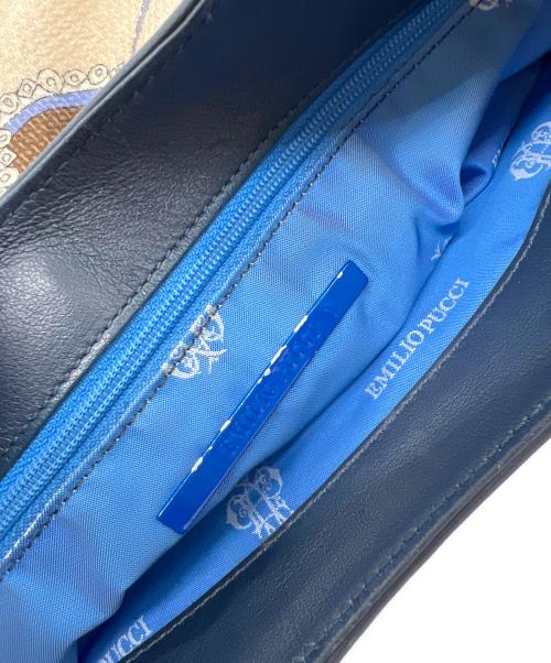 Emilio Pucci（エミリオ プッチ）Emilio Pucci (エミリオ プッチ) ショルダーバッグ ネイビーの古着・服飾アイテム