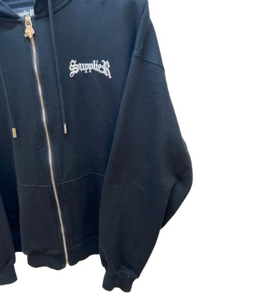 SUPPLIER（サプライヤー）SUPPLIER (サプライヤー) ジップパーカー ブラック サイズ:Mの古着・服飾アイテム