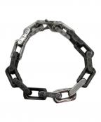 LOUIS VUITTONルイ ヴィトン）の古着「ブレスレット」｜シルバー×ブラック