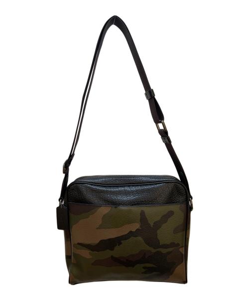 COACH（コーチ）COACH (コーチ) ショルダーバッグ ブラック×オリーブの古着・服飾アイテム