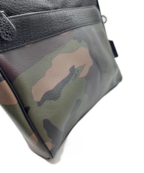 COACH（コーチ）COACH (コーチ) ショルダーバッグ ブラック×オリーブの古着・服飾アイテム